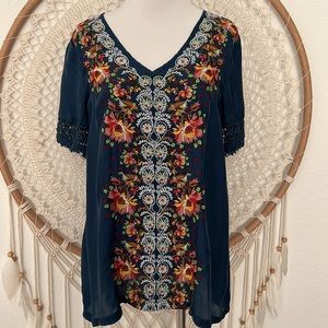 Gorgeous Sundance Johnny Was Style Top Size Small